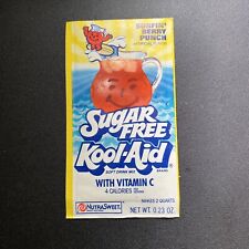 Extremely Rare Surfin Berry Punch Sugar Free Kool Aid Pack Unopened picture