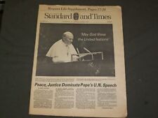 1979 OCT 4 CATHOLIC STANDARD AND TIMES NEWSPAPER - POPE U.N. SPEECH - NP 3209 picture