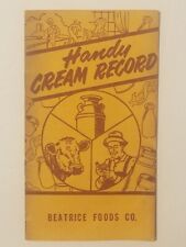 Beatrice Foods Company, Handy Cream Record 1952 picture