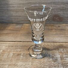 Jagermeister 2 CL Fluted Stemmed Cordial Clear Shot Glass (Stag  & Cross) (Used) picture
