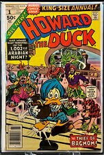 HOWARD THE DUCK ANNUAL 1 (1977) Marvel Comics HI GRADE NEWSSTAND picture