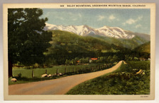 Baldy Mountains, Greenhorn Mountain Range, Colorado CO Vintage Postcard picture