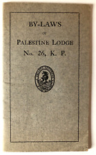 HAVERHILL MA 1920 BY-LAWS  Knights of Pythias PALESTINE LODGE w/Names of Members picture