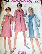 *LOVELY VTG 1960s DRESS & COAT Sewing Pattern Bust 32 Petite picture