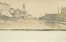 Postcard RPPC 1907 Iowa Scranton Main Street looking North #12 Olson 23-12084 picture