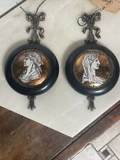 Vintage Greco Roman Wall Medallions By Clifford Art Studio With Original Tags picture