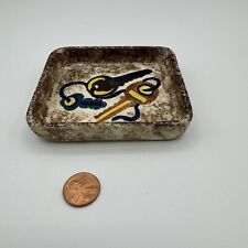 Vintage Ceramic Handpainted Keys Trinket Dish/Ashtray picture