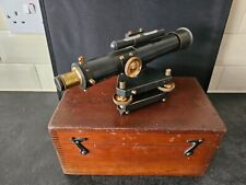 SUPERB QUALITY VINTAGE THEODOLITE W F STANLEY LONDON BOXED 29270 picture
