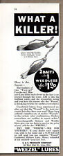 1935 Vintage Ad Weezel Feathered Minnow Fishing Lures S&S Products Lima,OH picture