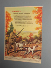 5 1952-1957 WINCHESTER SHOTGUN ADS MODEL 12 MODEL 21 + SUPER SPEED SHELLS ADS picture