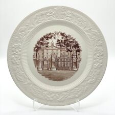 Vintage Wedgwood Brown University Van Wickle Gates 1930s Collectable Plate 10.25 picture