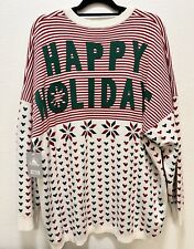 Disney Christmas Holiday 2019 Sweater Spirit Jersey Happy Holidays Size XL NWT picture