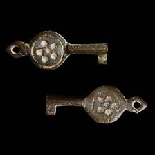 ANCIENT ROMAN BRONZE KEY.(3rd–4th centuries).Certified Antiquity Artifact wCOA picture