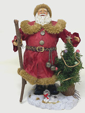 Santa Claus Grandeur Noel Christmas Clothtique Figurine Old World - MINT picture