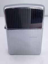 ZIPPO FULL-SIZE LIGHTER SHINY ENGINEERED LINES DESIGN - NO DENTS 1990 (I1188) picture