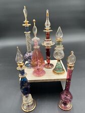  Set of 6 Vintage Egyptian Glass Perfume Bottles from 5