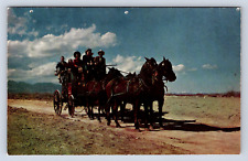 Vintage Postcard Old Stagecoach of the West Boston Massachusetts picture