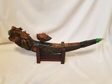 Antique Dragon Pipe, Heavily Decorated and With Jade picture
