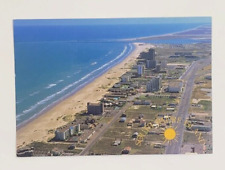 Aerial View of South Padre Island Texas Postcard Unposted picture
