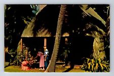 Kailua HI-Hawaii, Palace Yard in Kona, Antique Vintage Souvenir History Postcard picture