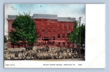 1907. WALNUT STREET SCHOOL. HAZLETON, PA. POSTCARD KK13 picture