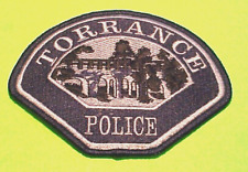 TORRANCE  CALIFORNIA  CA ( SUBDUED DARK BLUE / SILVER  TYPE 2 )  POLICE PATCH picture