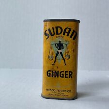 Vintage Sudan Brand Ginger Spice tin picture