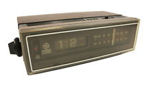 Vintage 1984 General Electric GE Walnut Clock Radio Alarm 7-4305C picture