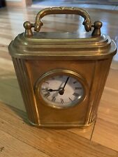 Vintage Gold Desk Mantel Clock Collectible India picture