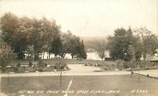 Postcard RPPC 1940s Michigan Iron River Be-Wa Bic Park roadside 23-12534 picture