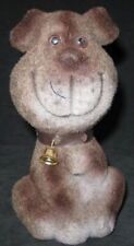 Vintage Flocked Dog Coin Savings Bank picture
