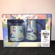 Alice in Wonderland 70th Anniversary Mary Blair Disney Cream & Sugar Set NEW NIB picture