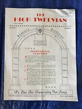 Vintage 1935 The High Twelvian - Masonic Masons Magazine picture
