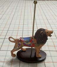 Vintage 1988 Franklin Mint Treasury Of Carousel Art Lion By William Manns picture