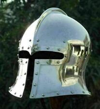 DGH® Medieval knight 18 Gauge Steel Open Face Barbuta Helmet ASA picture