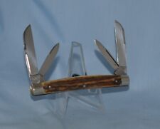 RARE VINTAGE HEN & ROOSTER STAG CONGRESS KNIFE 