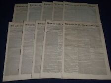 1831-1832 BANNER OF THE CONSTITUTION NEWSPAPER LOT OF 42 - PHILADELPHIA- NP 1508 picture