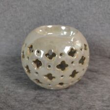 Votive Candle Holder Round Home Accents Shiny Off-White Reflective picture