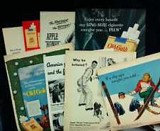Lot of (8) Vintage Old Gold Cigarettes Print Ads 40's - 50's picture