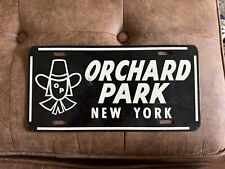 1960s New York Orchard Park Booster License Plate Heavy Buffalo Erie County picture