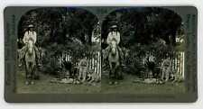 Colorado ~ UTE INDIAN ~ Horse Squaw Child Papoose Dog Stereoview 8082 ve204e picture