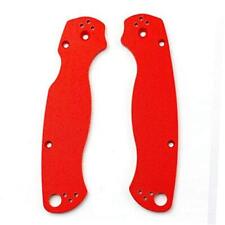 2PCS Custom G10 Handle Scales Patches For Spyderco Paramilitary 2 Red NEW  picture