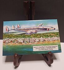 Postcard, Fly Eastern Air Lines, Airplane, Super C Constellation, Miami Beach picture