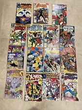 Lot of 15 Comics Marvel DC 80s-90s Spiderman X-Men Wolverine What If Iron Man picture