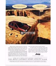 1999 Jeep GRAND CHEROKEE Flame Red 4-door 4x4 Canyonlands NP 1998 Vintage Ad  picture