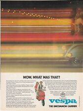 1980 Red VESPA Scooter Vintage Print Ad ~ Wow.  What Was That Uncommon Carrier picture