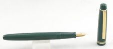Pilot 78G Green & Gold Fountain Pen In Box - 1.0mm Stub Nib - Made in Japan picture