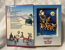 RUDOLPH the Red-Nosed Reindeer Animated Musical Book—Music Box—Mr.Christmas 2001 picture