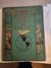 1942 Collier's World Atlas and Gazetteer Vintage Book picture