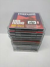 12x 100 Megabyte Zip Disks MAC FORMATTED - 1 NEW 3 used Maxell -4 FUJI -4 IOMEGA picture